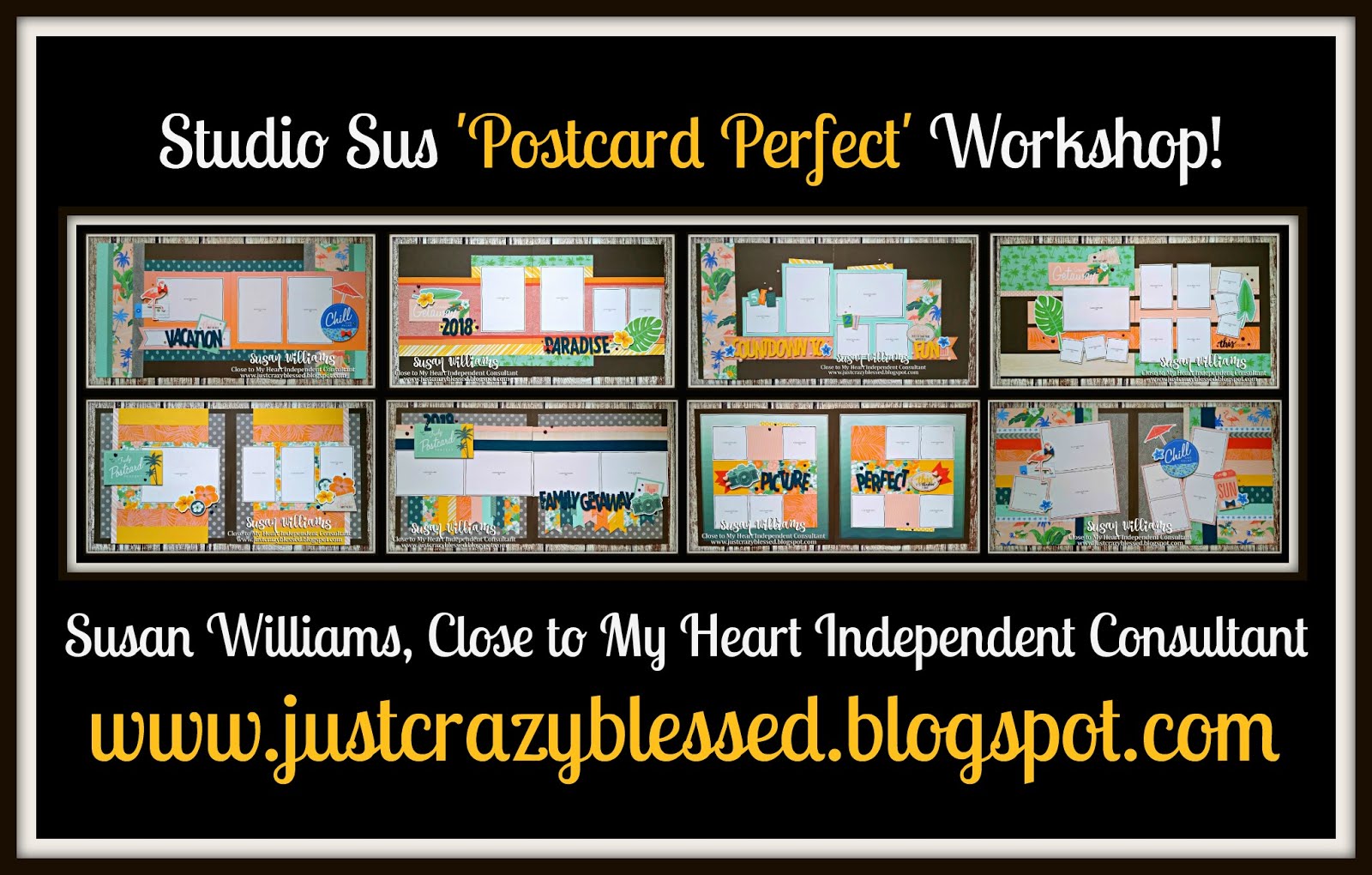 'Postcard Perfect' Scrapbooking Workshop!