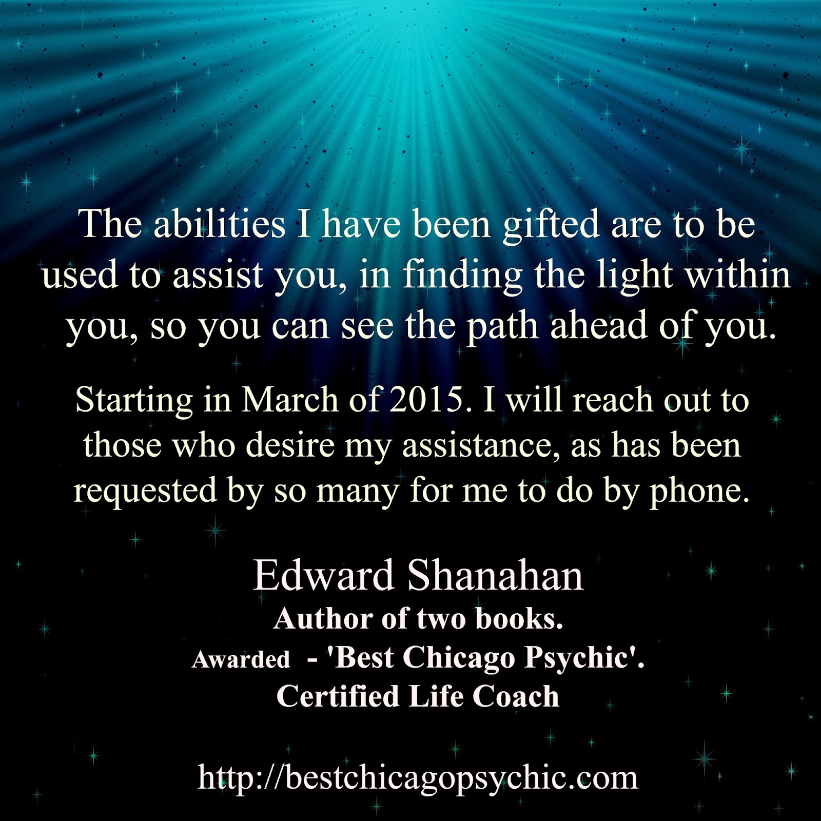 Best Psychic in Chicago award winner offers Psychic Phone Readings.