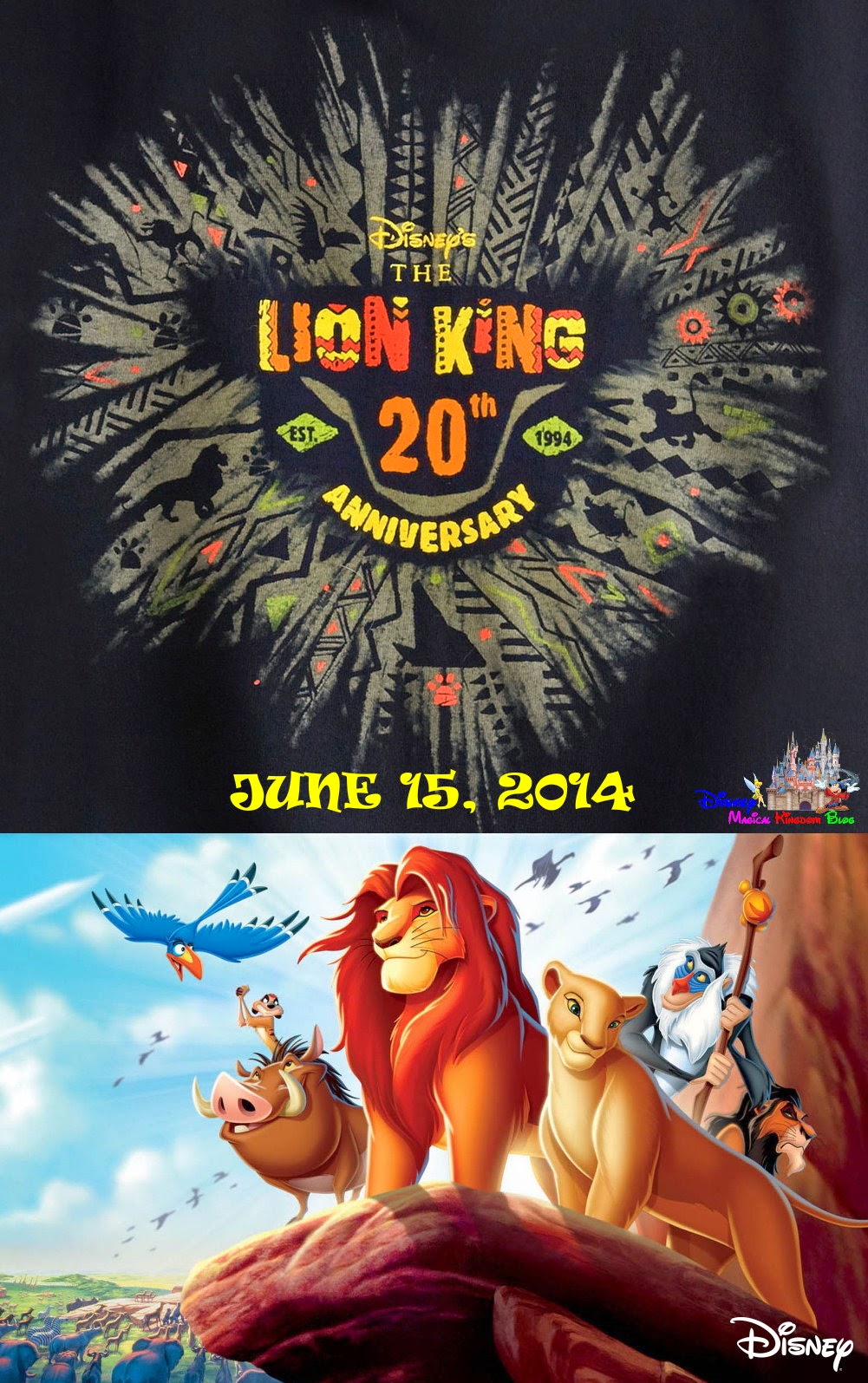 Happy 20th Anniversary to Disney's "The Lion King"！ Disney Magical