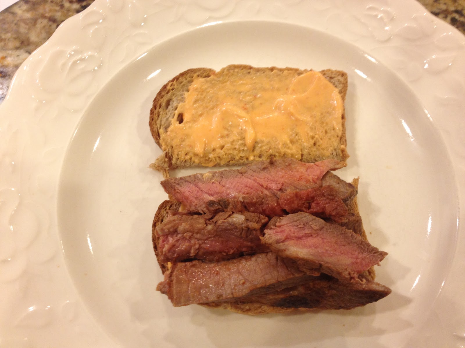 Steak Sandwich with Sriracha Mayo Feed Your Soul Too