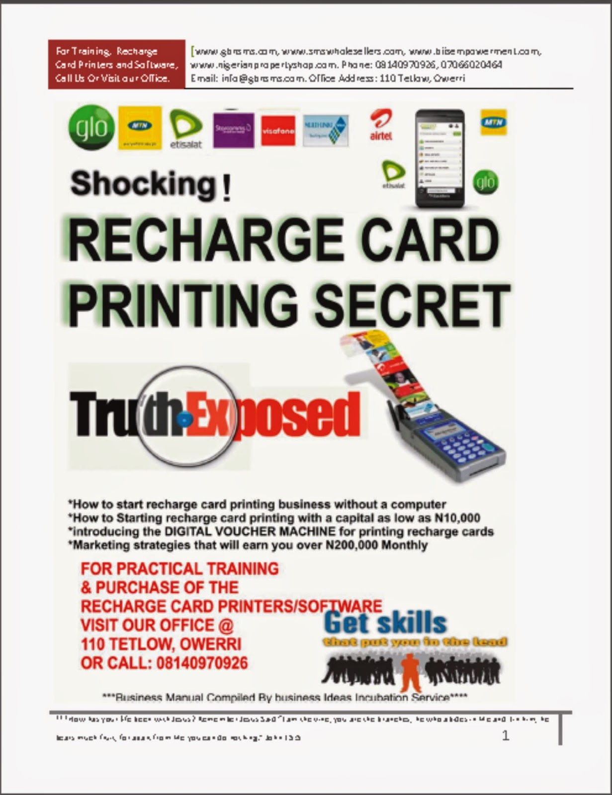 how to make money from recharge card printing