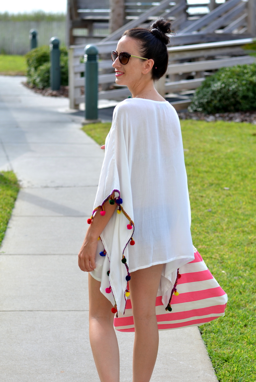 pom pom beach cover up