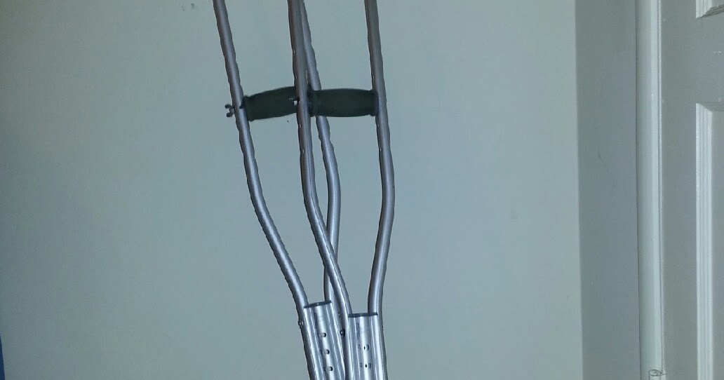 My Broken Ankle =( Day 35 Graduated to using one crutch!