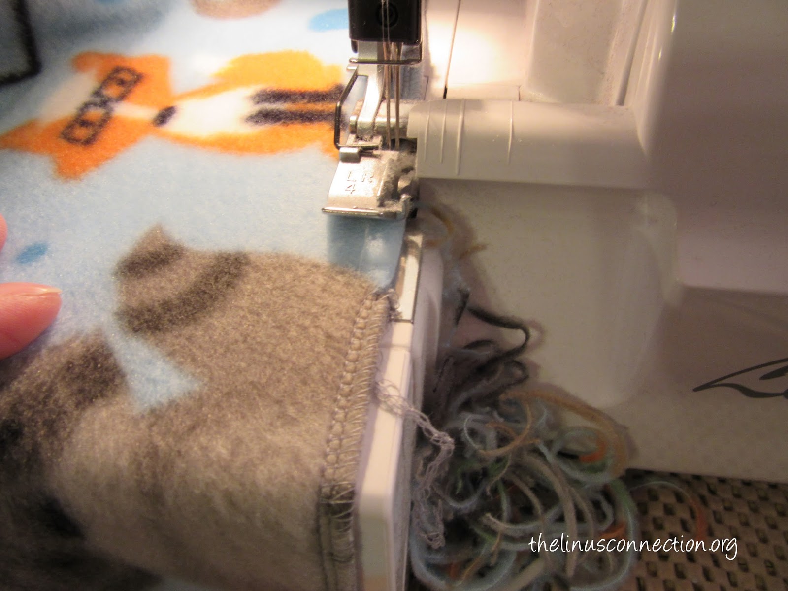 The Linus Connection Two Ways to Make a Single Layer Fleece Blanket