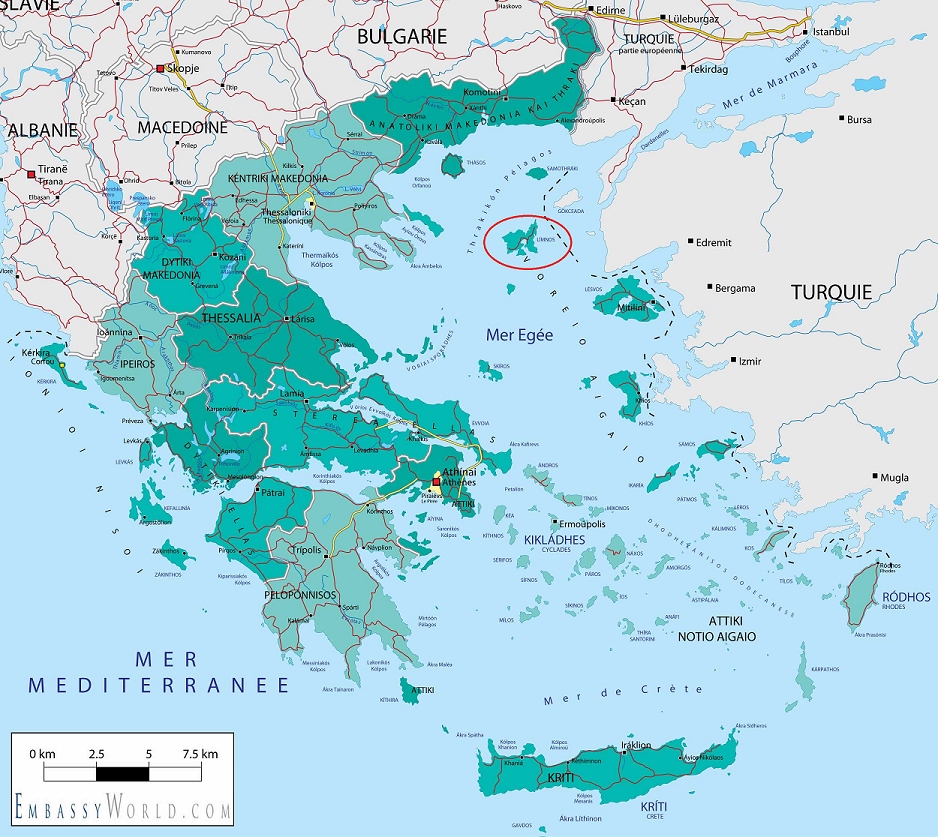 Where Is Greece Located On A World Map Map