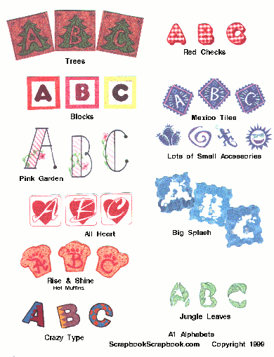Mixer: Printable Alphabets