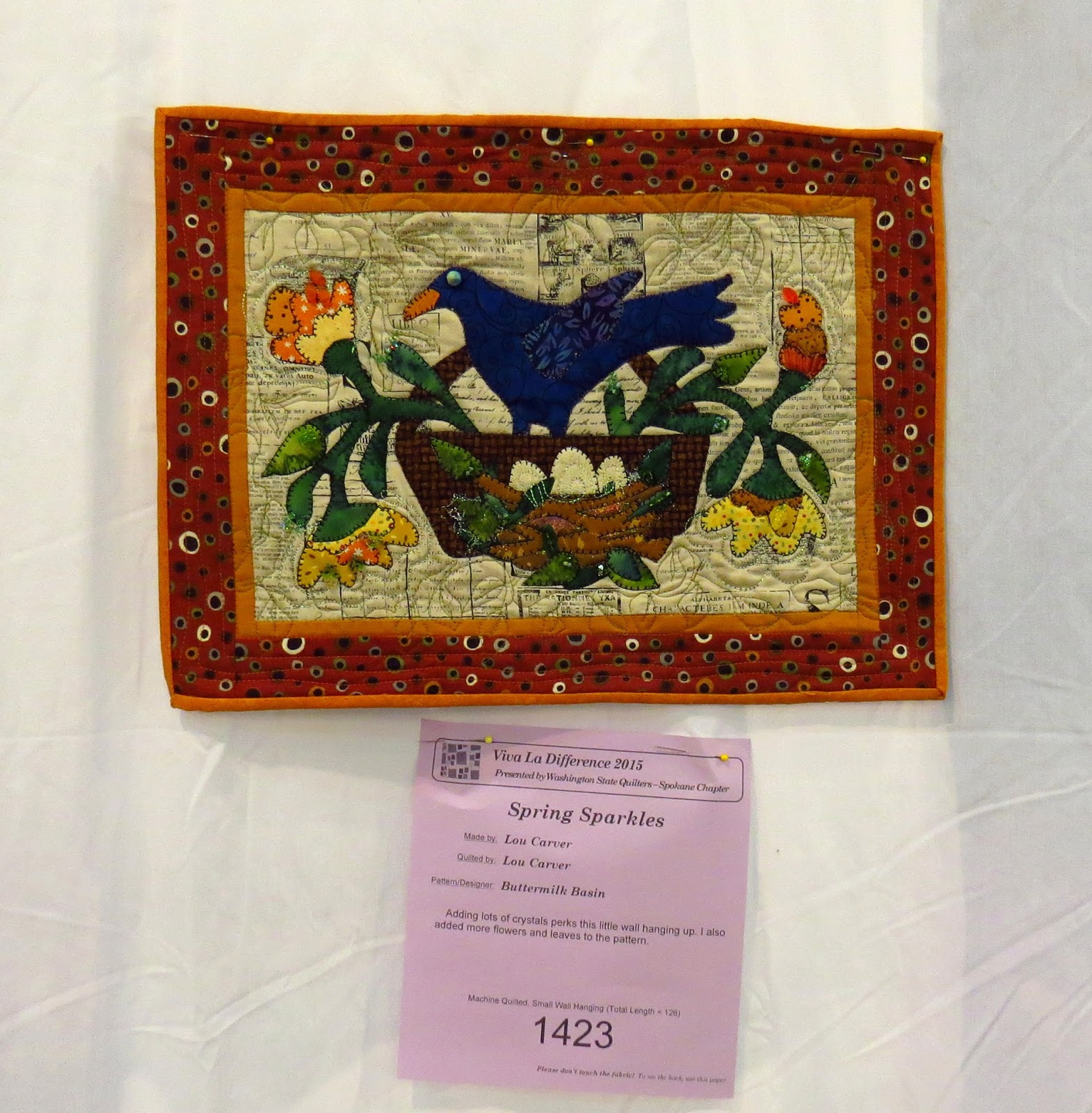 Natalia's Fine Needlework Washington State Quilt Show 2015