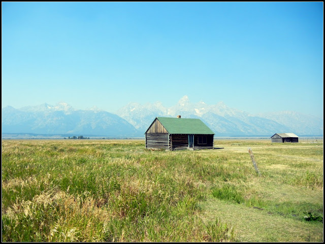 A home on Mormon Row in Grand Teton National Park in Wyoming