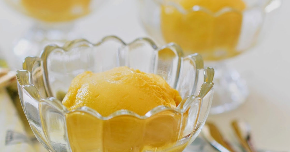 Mango Ginger Sorbet + A Donvier Ice Cream Machine Giveaway The Tiffin Box