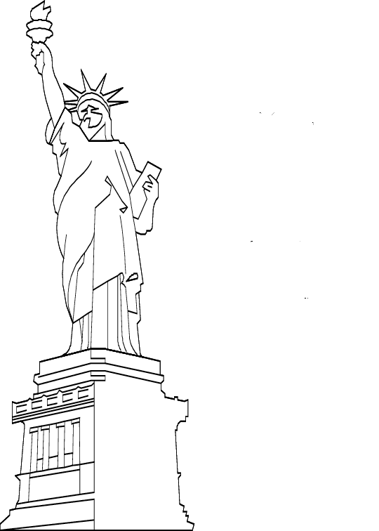 Universul Copiilor Imagini De Colorat Statuia Libertatii