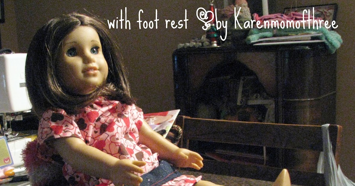 Karen Mom of Three's Craft Blog How to make a doll chair for an 18