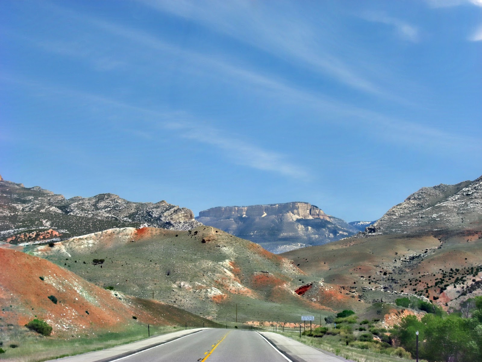 over hill n dale Cody thru Big Horn, Wyoming to South Dakota