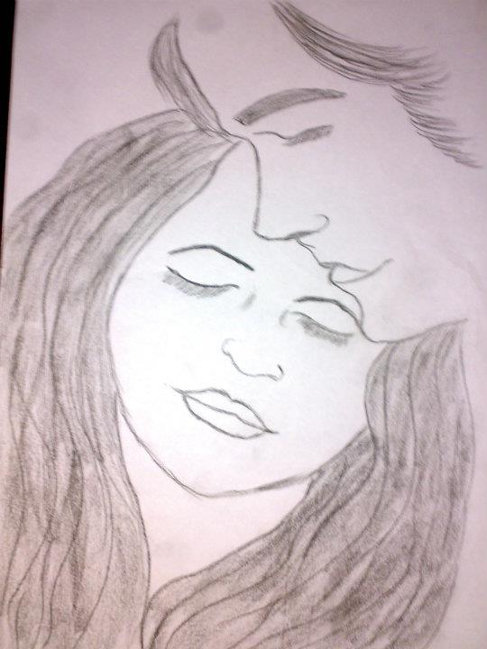 رسومات رومانسية بريشة هند أبو النور الحياة