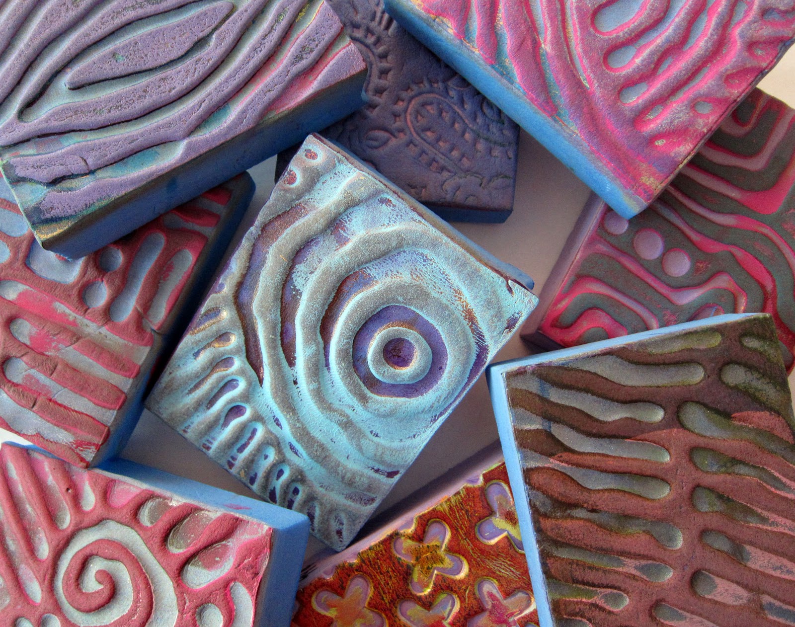 Sonstiges Papierbasteln Magic Stamp Moldable Foam Stamps 8/PkgBlocks