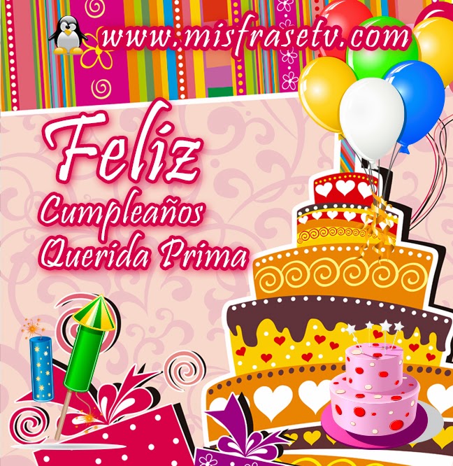 Cumpleaños feliz prima.