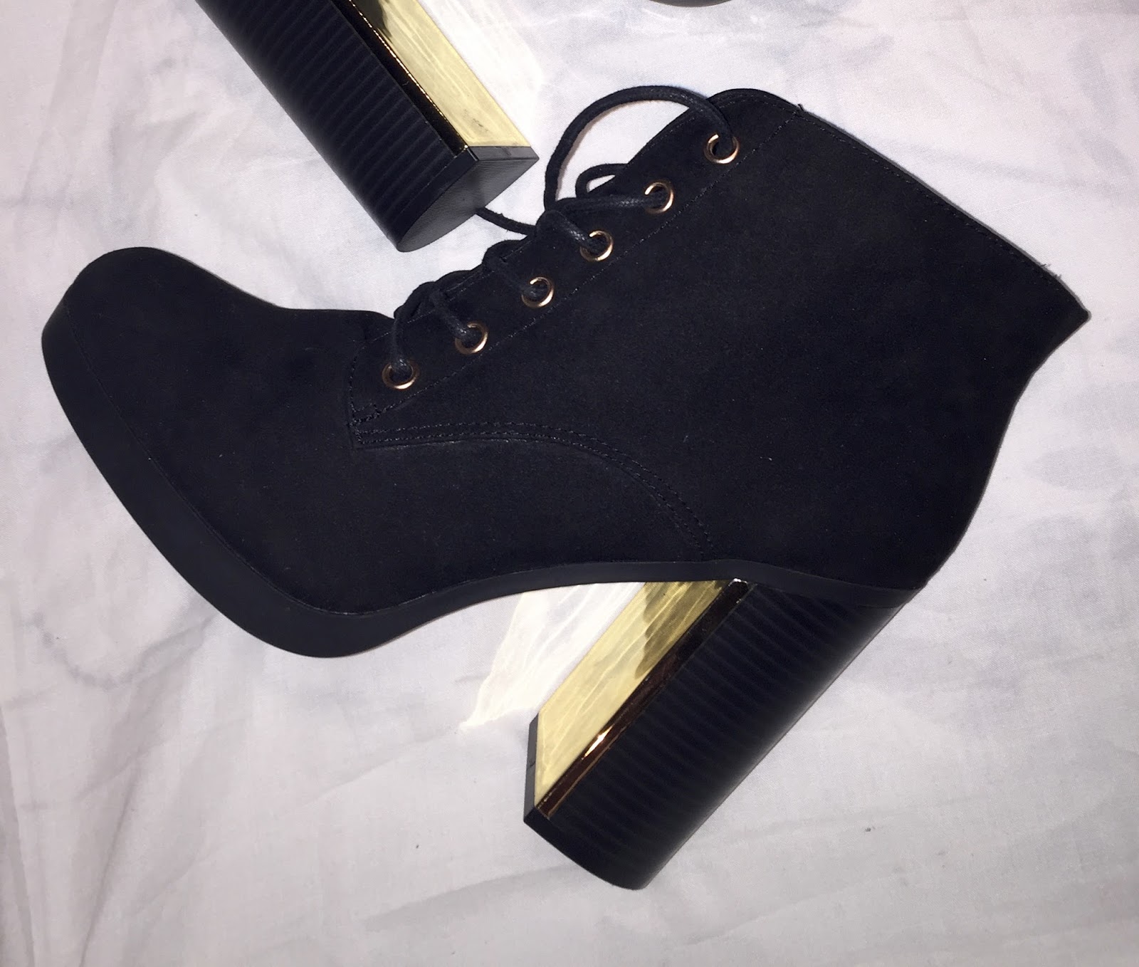 new look black boot heels
