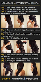 Pinterest Tutorials Long Black Wavy Hairstyles Tutorial