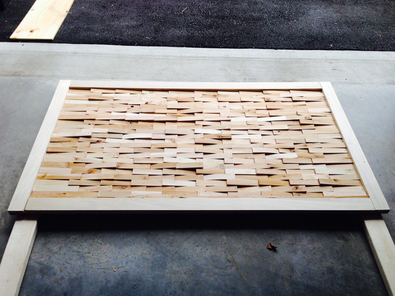 Goldens and Glue Guns DIY Wood Shim Headboard