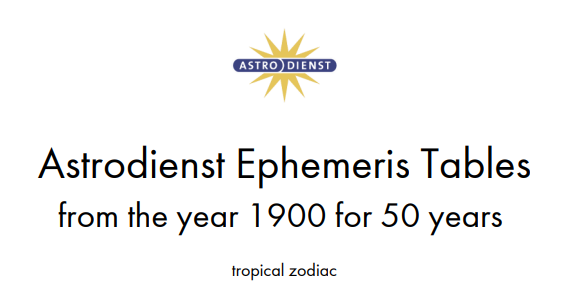 Ephemeris 1900 - 1949