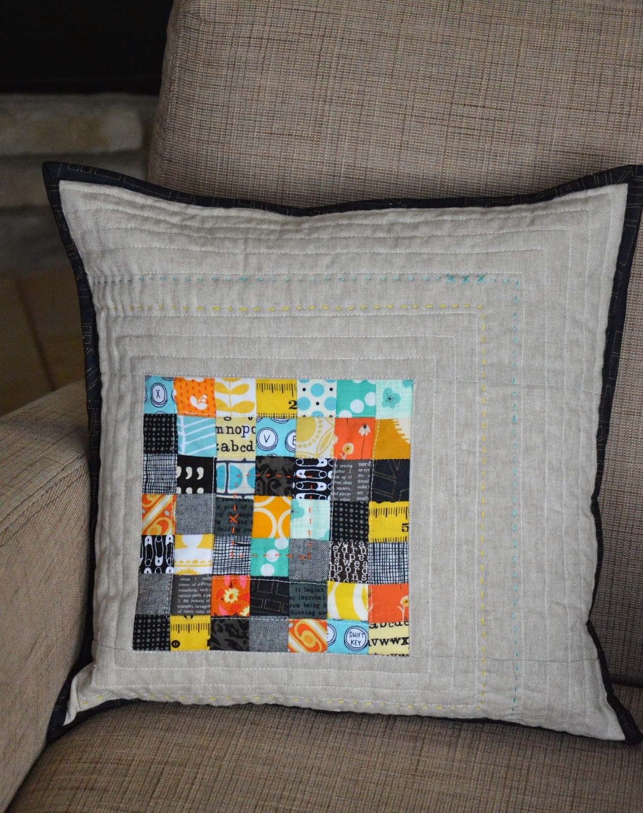 ocd obsessive crafting disorder basic binary pillow