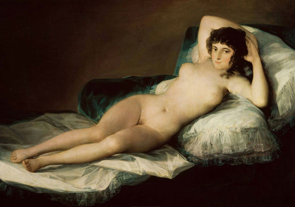La maja desnuda - Hacia 1800