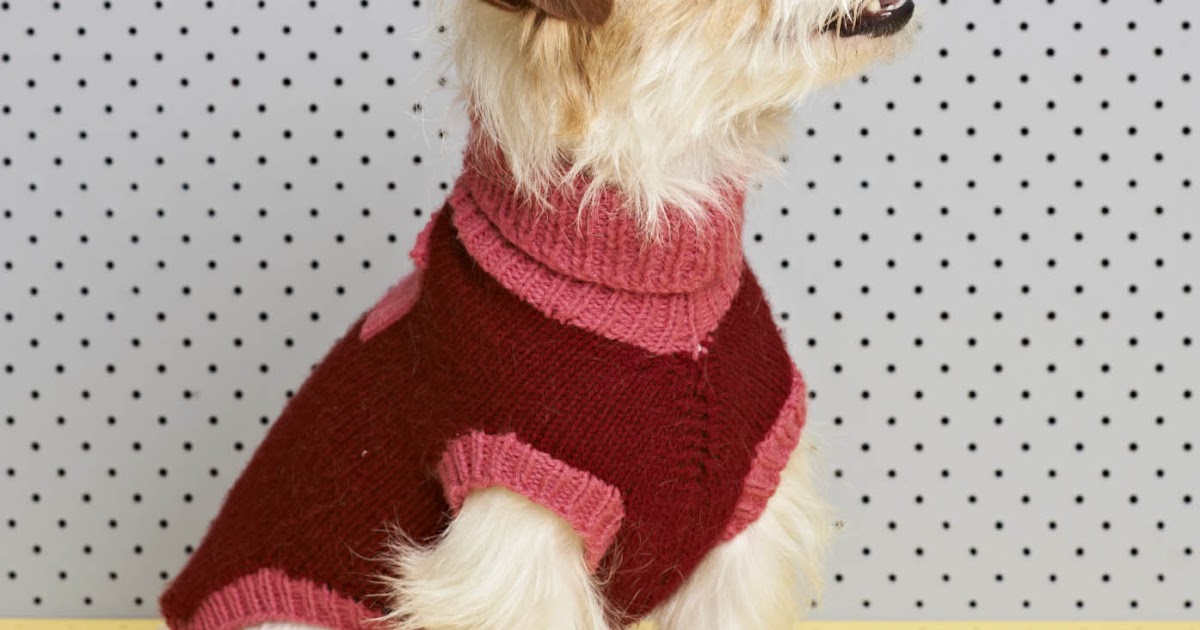 Knit Dog Coat Free Knit Dog Coat Free