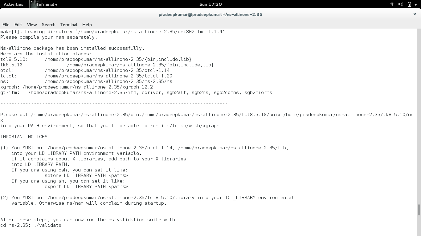 ns-2.35 in fedora 20 ns-2.35 in fedora 20