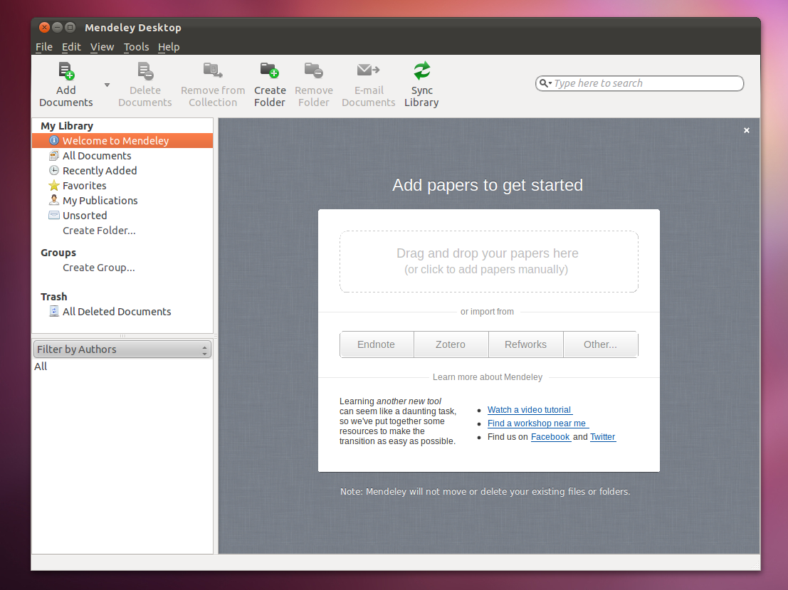mendeley desktop ubuntu