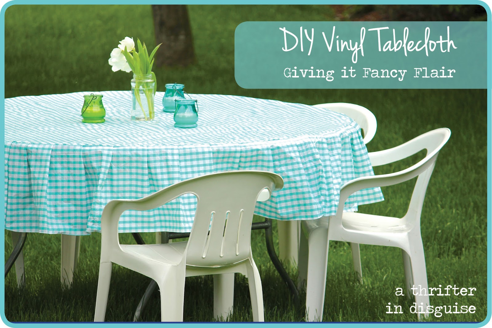 A Thrifter in Disguise Operation Vinyl Tablecloth