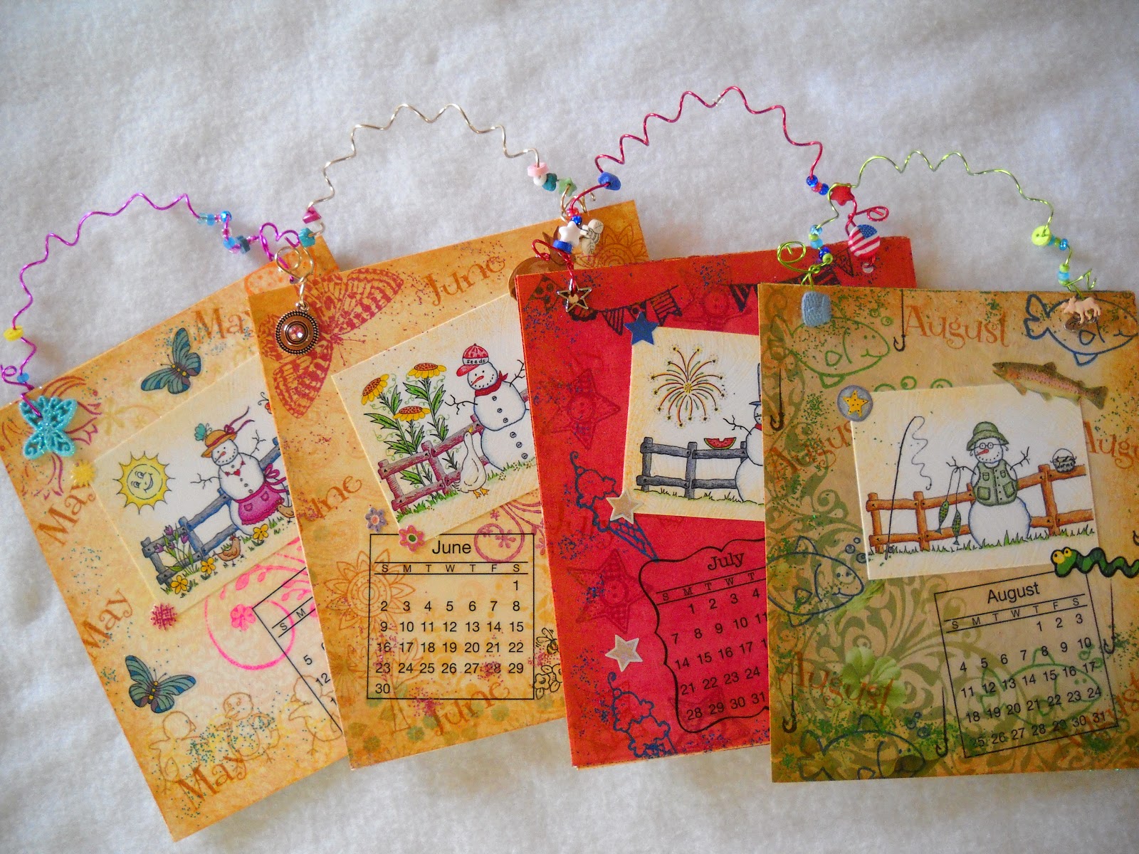 Creative Handmade Calendar Ideas : Julies creative ideas my handmade snowman calendar Creative Handmade Calendar Ideas : Julies creative ideas my handmade snowman calendar