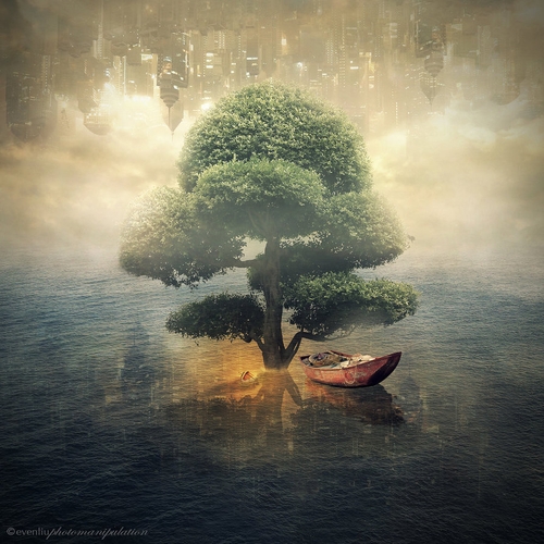 09-Sea-Tree-Even-Liu-Surreal-Photo-Manipulations-and-the-Lantern-www-designstack-co
