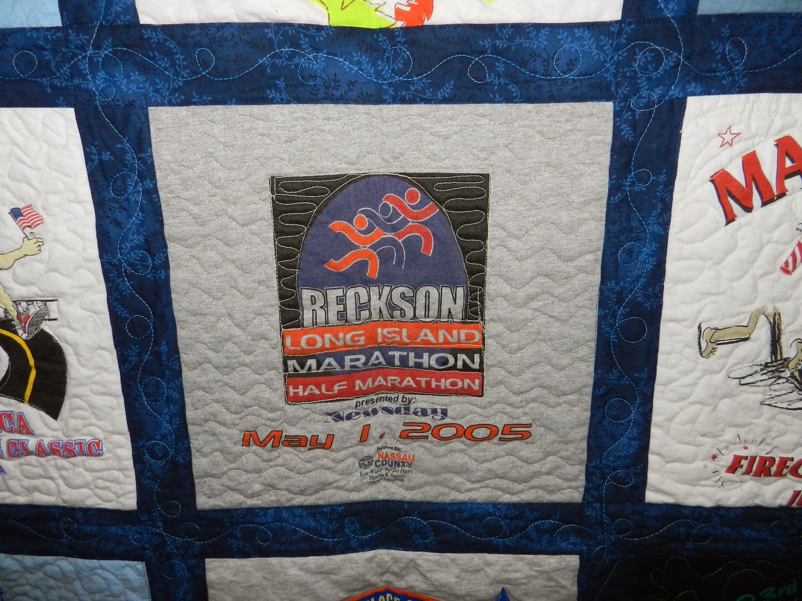 Dinah's Quilts & Embroidery Running TShirt Quilt 2