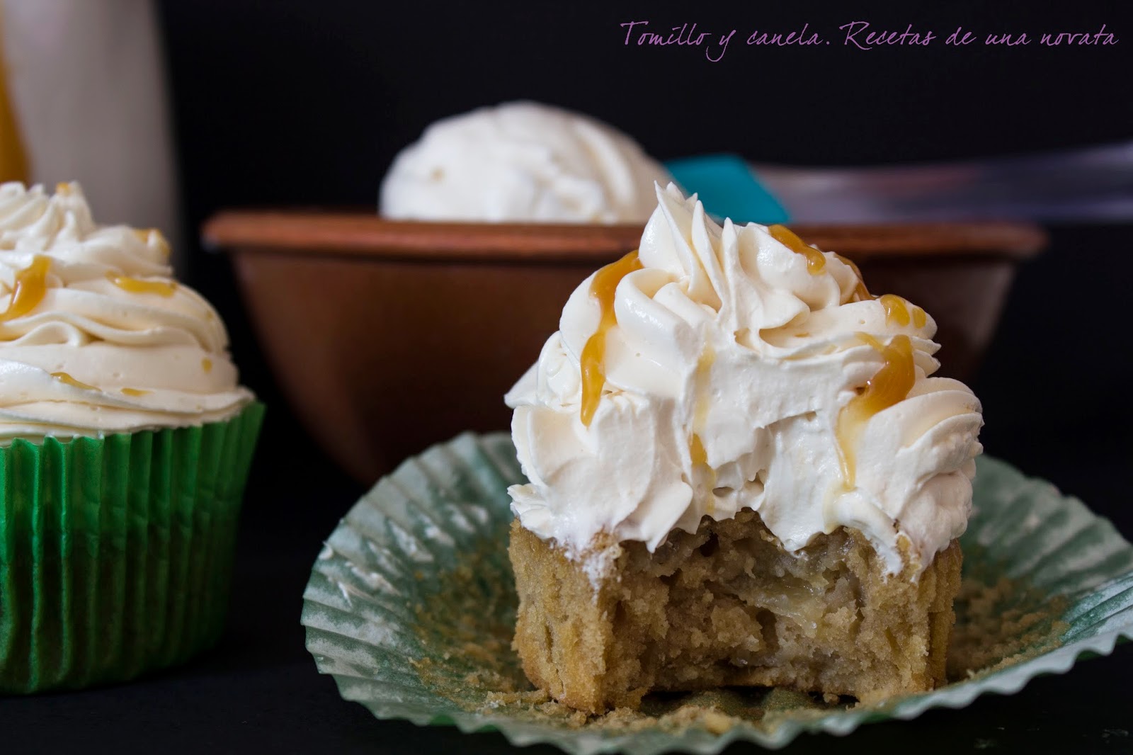 Cupcakes De Pera Y Toffe Salado 
