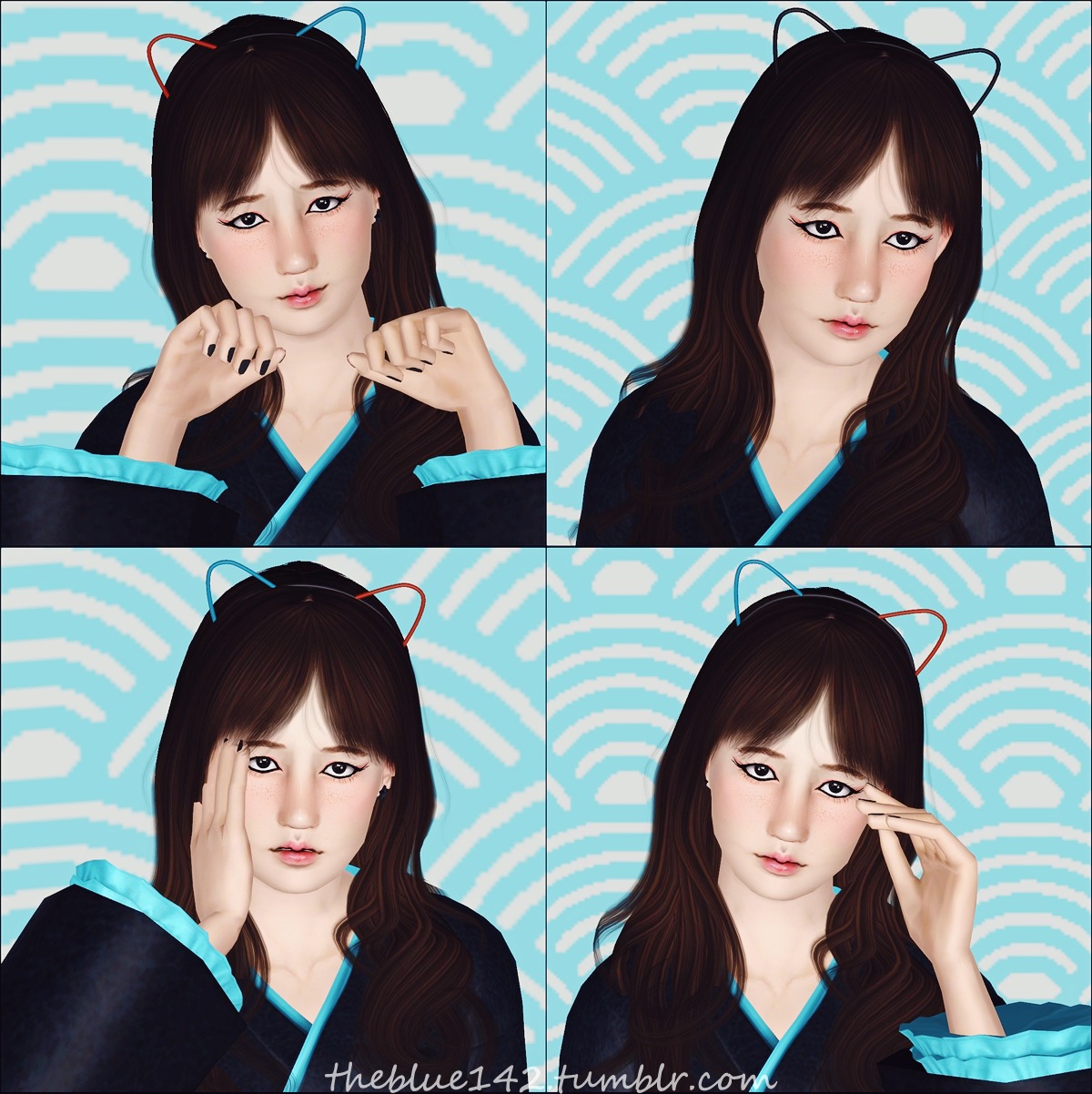 sims 4 cc cat ear headband sims 4 cc cat ear headband