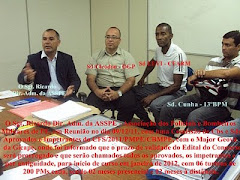 O Sgt. Ricardo em reunião com os aprovados e impetrantes do CFS/2011/PMPE/CBMPE NA GICAPE