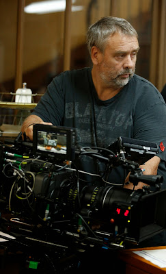 Luc Besson on the set of Lucy