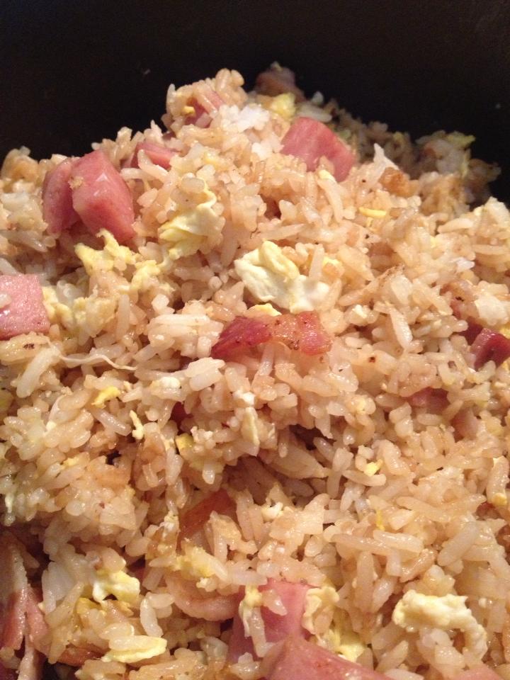 Insatiably Epicurious... Bacon and Spam Fried Rice
