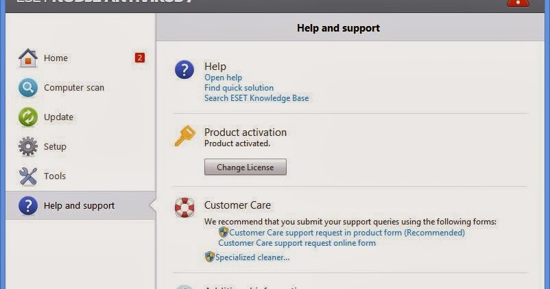 PC Solutions: Permanent Activator for ESET NOD 6 or 7
