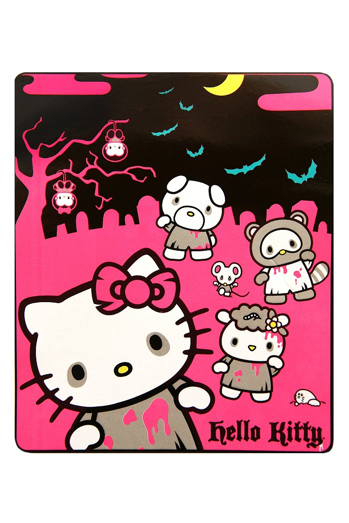 slice of the blog pie hello kitty zombie part two a christmas story throw blanket