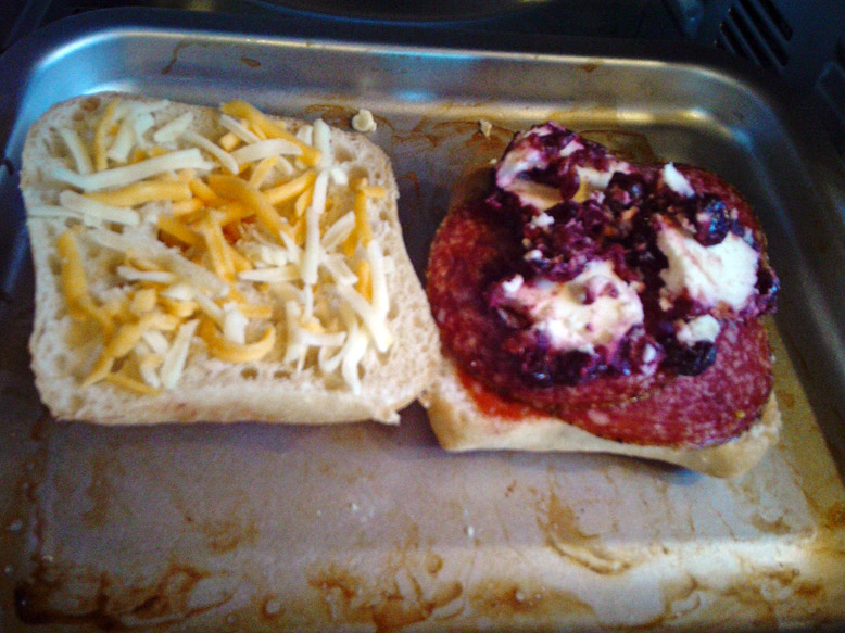 Gypsy Salami and Goat Cheese Sandwich This Lil Piglet