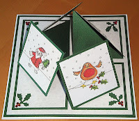 CDS011G Craft Creations Sheet of 24 Die Cut Gold Happy Christmas Toppers