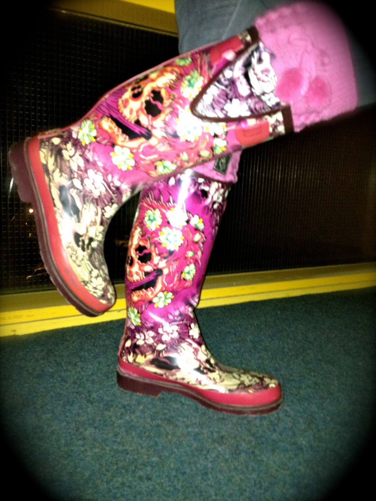 ed hardy rain boots