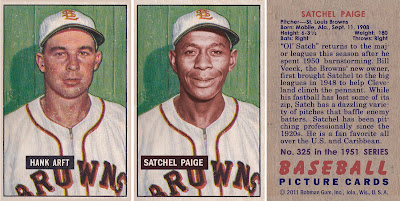 Satchel Paige St Louis Browns Custom Baseball Card 1952 Style 