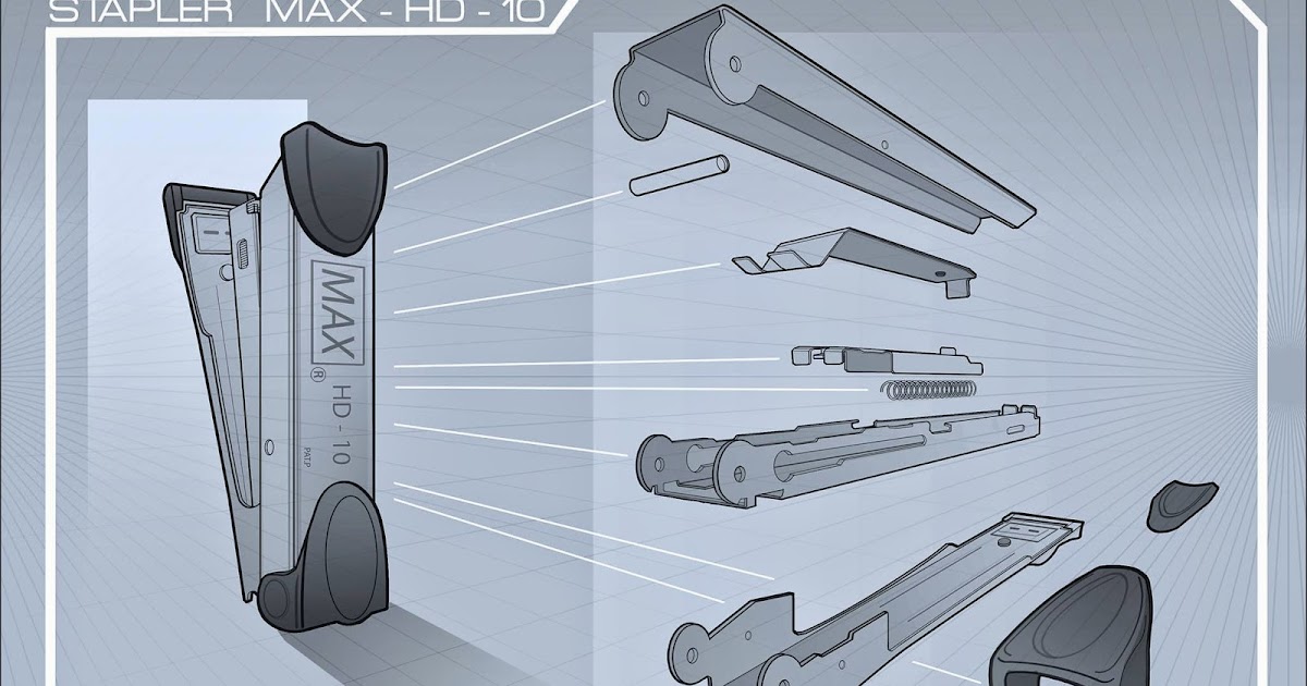 Art of Safdar: Stapler Explosion Diagram