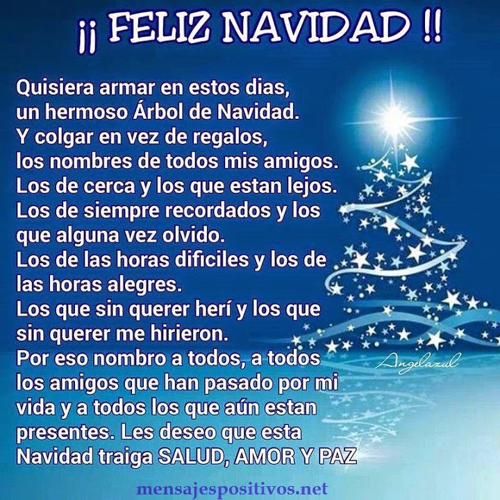 mensaje positivo:: Feliz Navidad