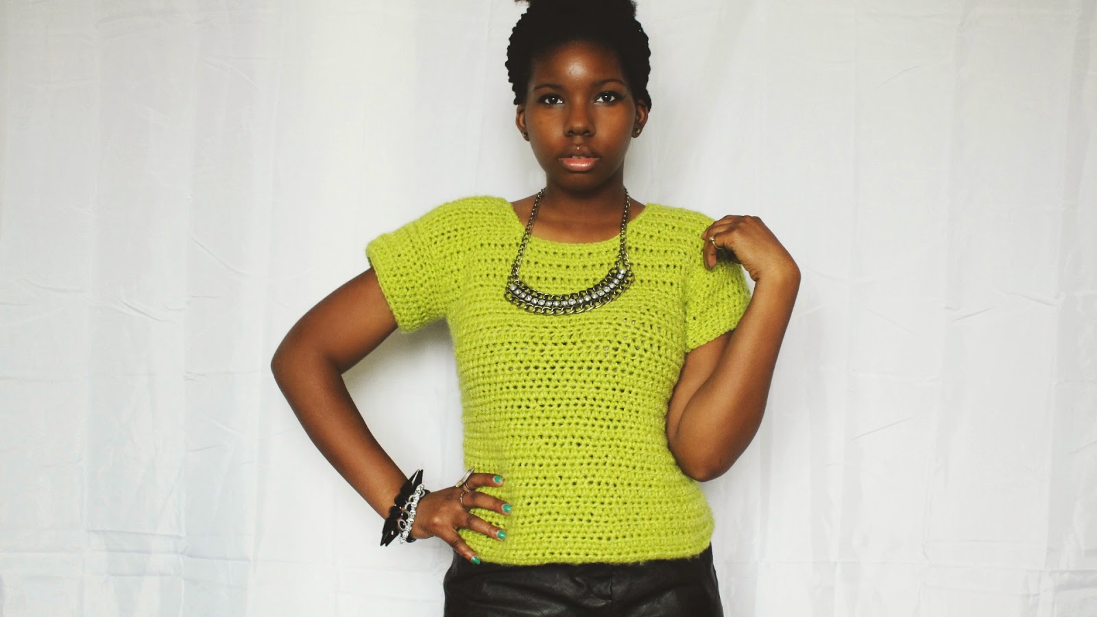 the dream crochet blog. HandMade The Heights Crochet Sweater Top.