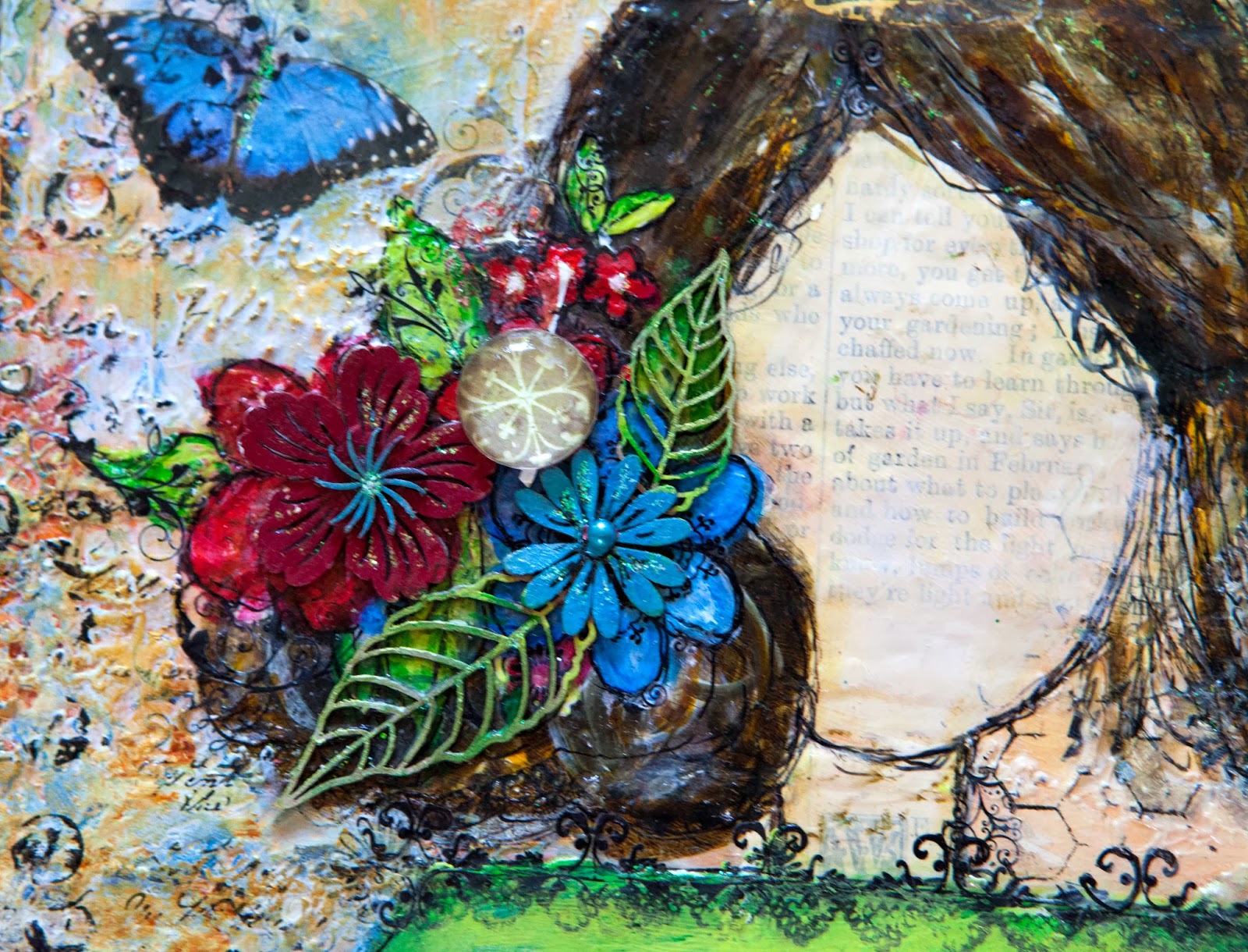 Creative Mayhem She Faced the World Mixed Media 'She Art'.