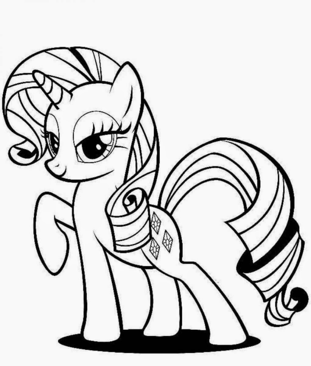 My little Pony Rarity Coloring Pages