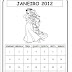 CALENDÁRIOS 2012 TEMA ENROLADOS O FILME