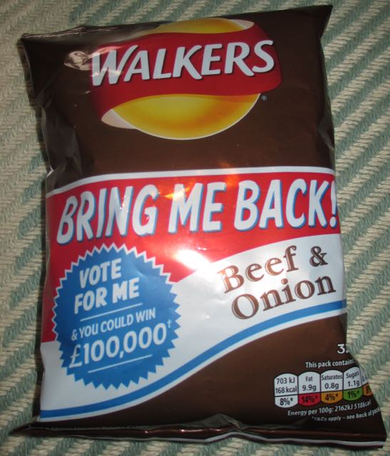 FOODSTUFF FINDS Walkers Retro Bring Me Back Beef and Onion